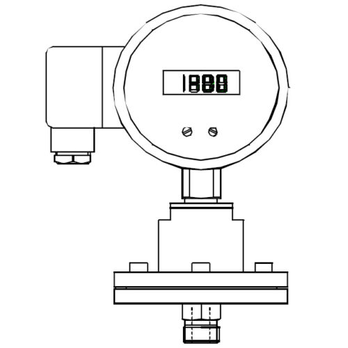 Digital gauges with power supply