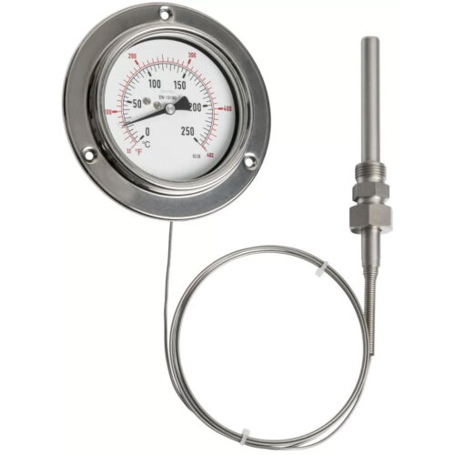 Analog capillary thermometer