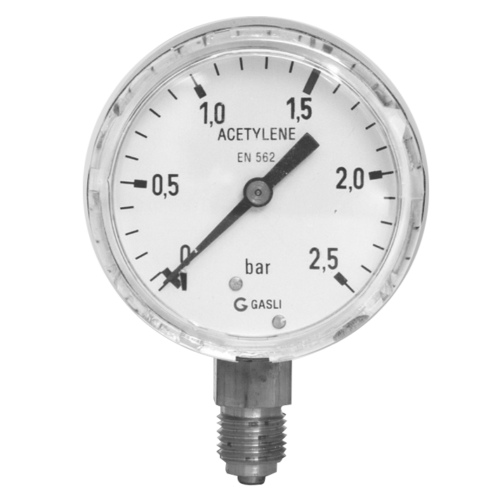 Acetylene pressure gauges