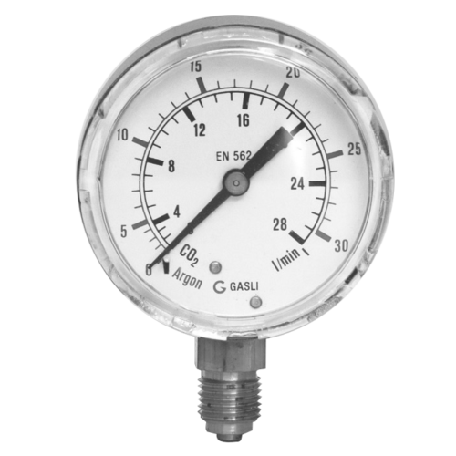 Argon/CO₂ pressure gauges